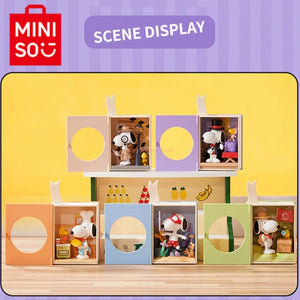 Genuine Miniso Snoopy My Story Theme Series Blind Box Funny Cartoon Model Garage Kit Surprise Toy Trendy Play Ornament Gift