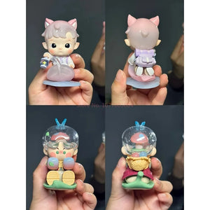 Genuine Blind Box Search Mokoko Series Mystery Box Labubu Crybaby Hirono Skullpanda Dimoo Molly Pino Jelly Model Ornament Gift