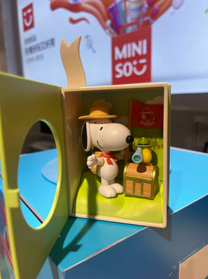 Genuine Miniso Snoopy My Story Theme Series Blind Box Funny Cartoon Model Garage Kit Surprise Toy Trendy Play Ornament Gift