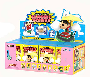 New Blind Box Crayon Shin Chan Dynamic Shin Life, Mystery Box, Collectible Wind-Up Model Toy Desktop Decoration Toy Birthday 